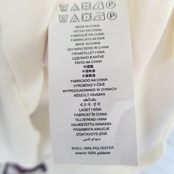 Michael Kors Cocktail Dress Size XS Border-Print Handkerchief Hem Lined - Picture 11 of 12